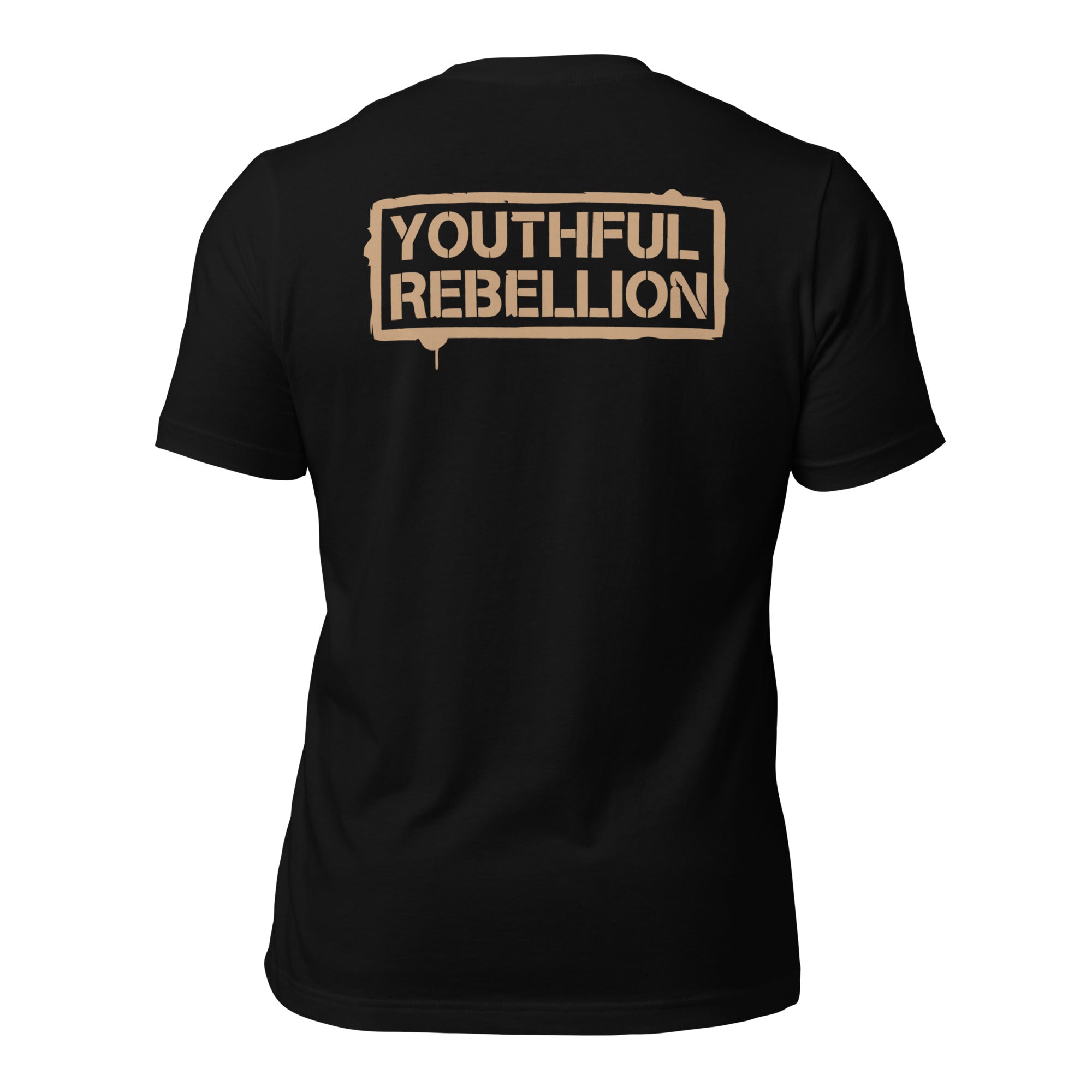 Verified Shopify garment back of the Black Noise Is Signal tee